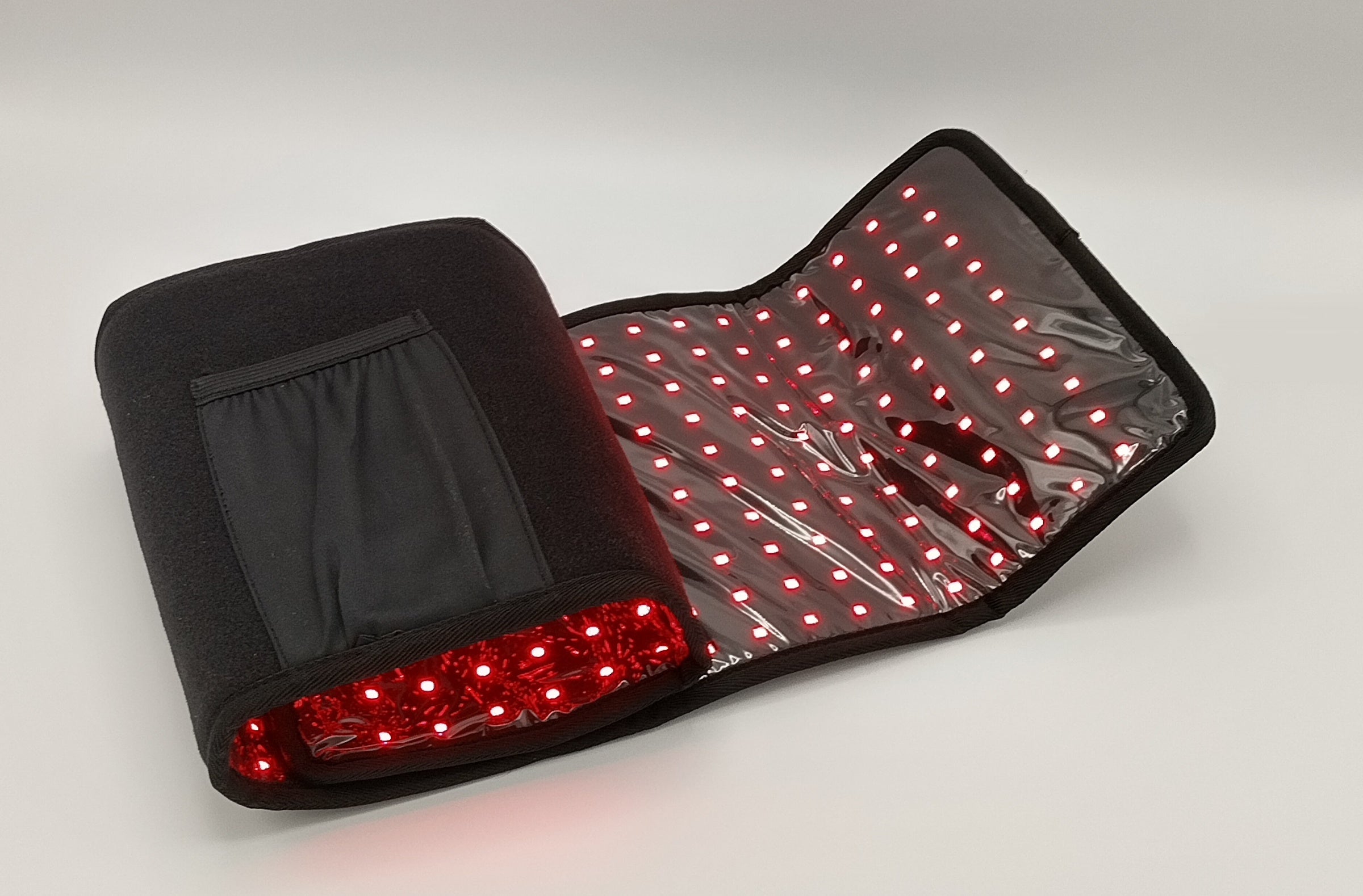 Light therapy flex pad with PVC cover for fat loss and cellulite reduction.